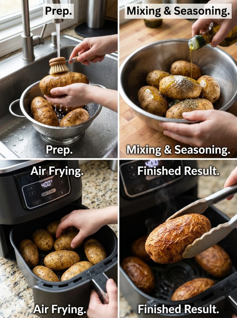 Air fryer baked potato crispy skin 14 Cooking air fryer baked potato 202606101953