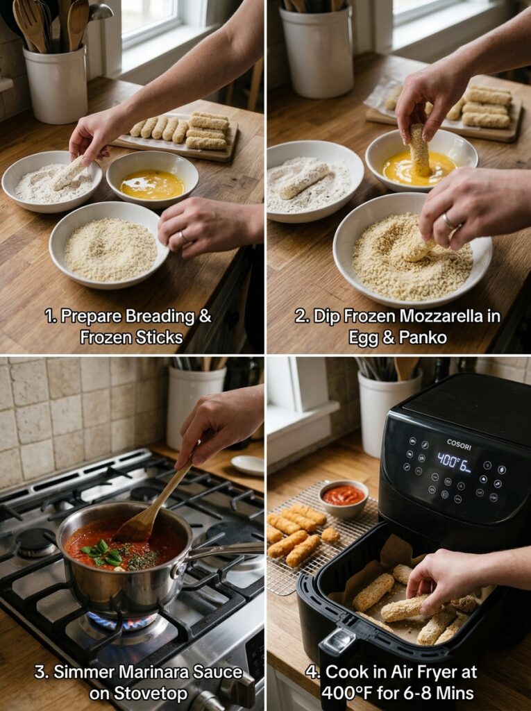 Air Fryer Mozzarella Sticks Frozen 14 Cooking air fryer mozzarella sticks 202606102023