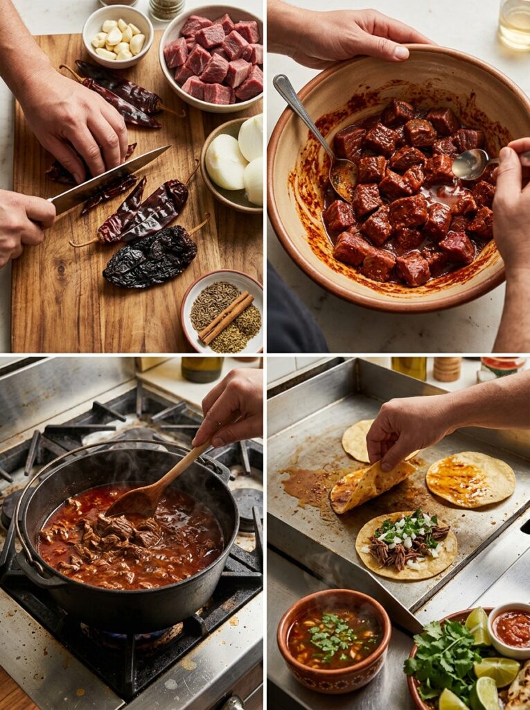 Authentic beef birria tacos consome 3 Cooking beef birria tacos consome 202606121418