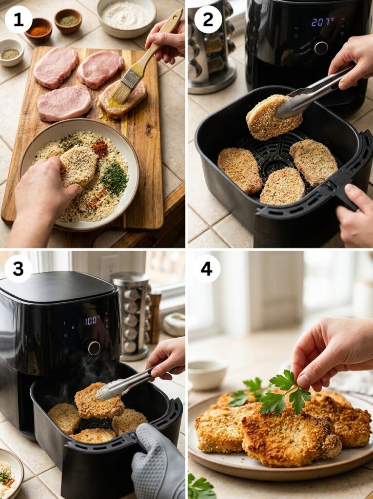 Easy air fryer pork chops boneless 14 Cooking boneless pork chops in 202606101958