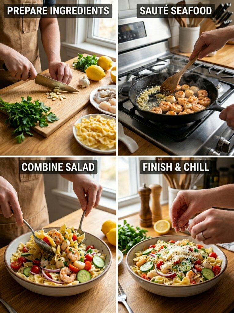 Garlic Butter Chilled Seafood Pasta Salad 14 Cooking garlic butter seafood pasta 202606051735