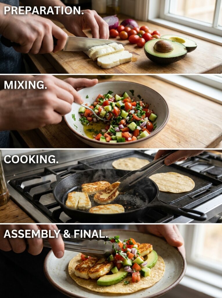 Mediterranean Breakfast Tacos with Halloumi and Avocado Recipe 14 Cooking mediterranean breakfast … 202605211252