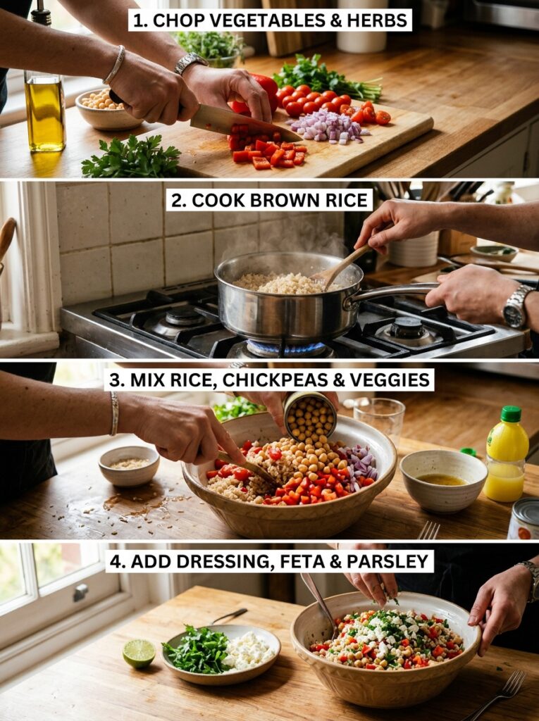 Mediterranean Brown Rice Chickpea Salad Recipe 14 Cooking mediterranean brown rice… 202605291456