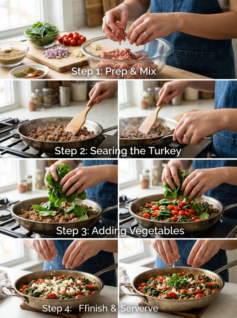 easy mediterranean turkey spinach skillet recipe 14 Cooking mediterranean turkey spi… 202605142252