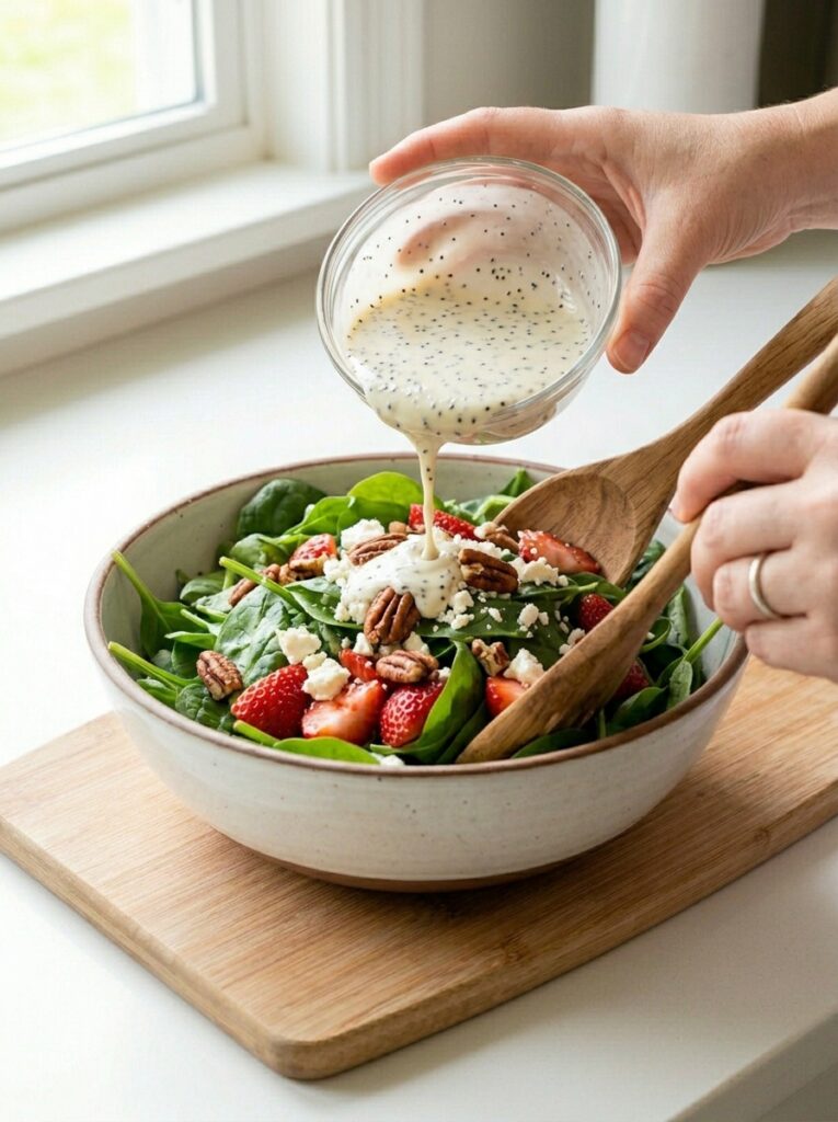 Strawberry Spinach Salad Poppyseed Dressing 14 Cooking strawberry spinach salad 202606091715