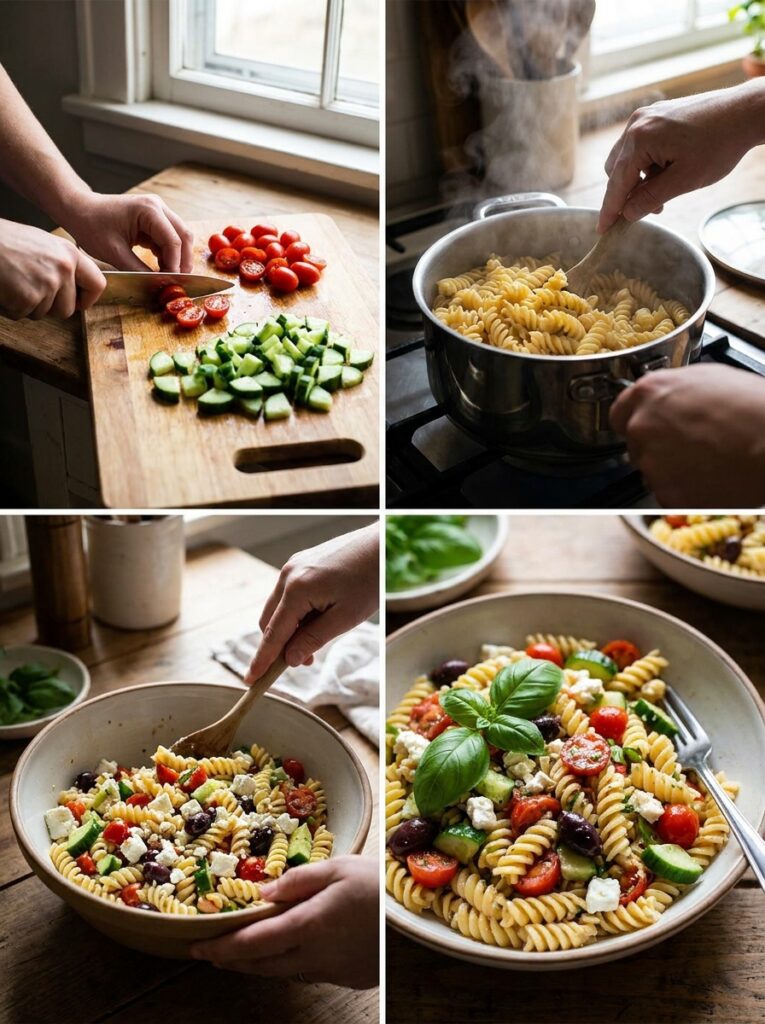 Beginner Mediterranean Tomato Cucumber Pasta Salad Recipe 14 Cooking tomato cucumber pasta salad 202605132346