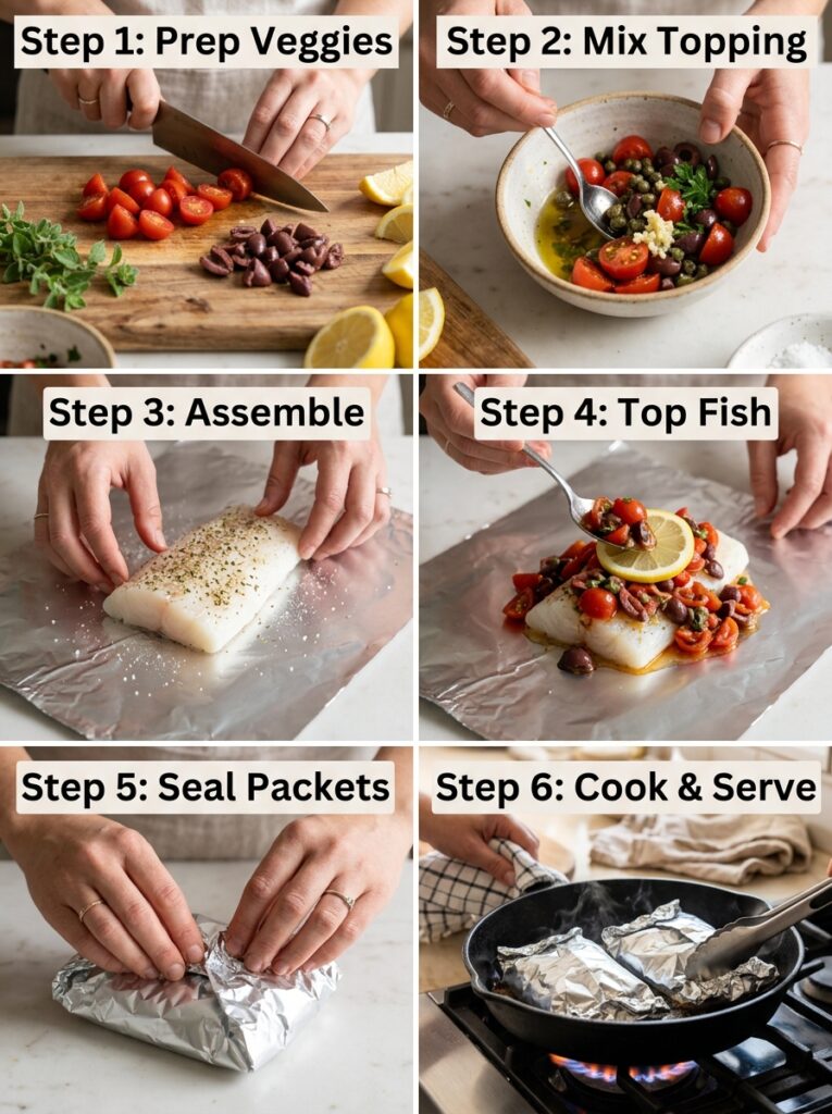 Easy Mediterranean White Fish Foil Packets Recipe: A Flavorful, Simple Dinner 14 Cooking white fish foil packets 202605091923