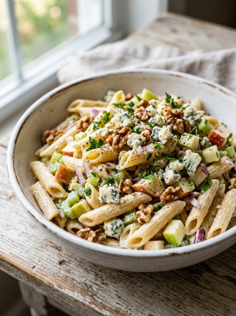 Creamy blue cheese walnut apple pasta salad 1 Creamy blue cheese walnut apple 202606051738
