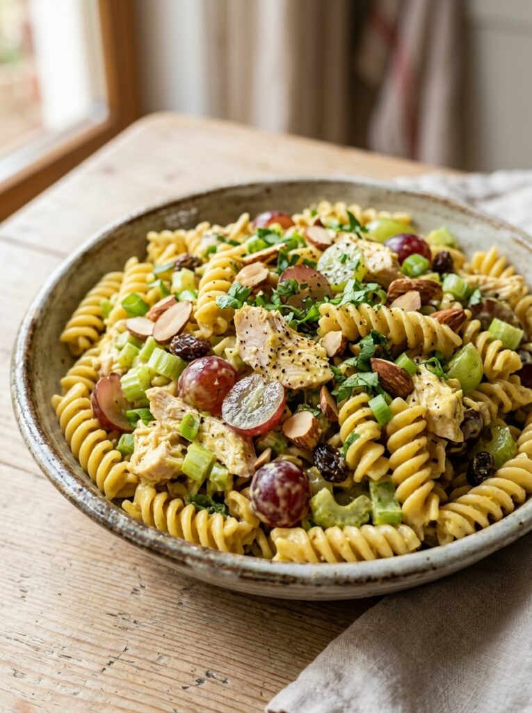 Creamy Curry Chicken Grape Pasta Salad 12 Creamy chicken grape pasta salad 202606041648