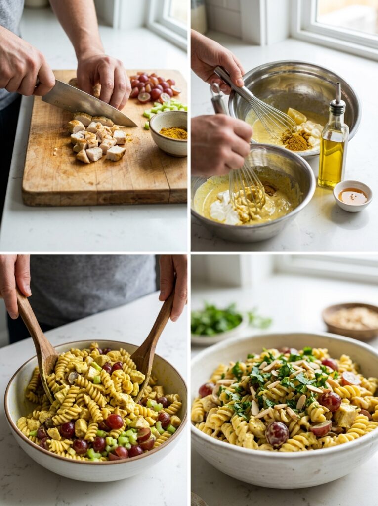 Creamy Curry Chicken Grape Pasta Salad 14 Creamy curry chicken grape pasta 202606041648