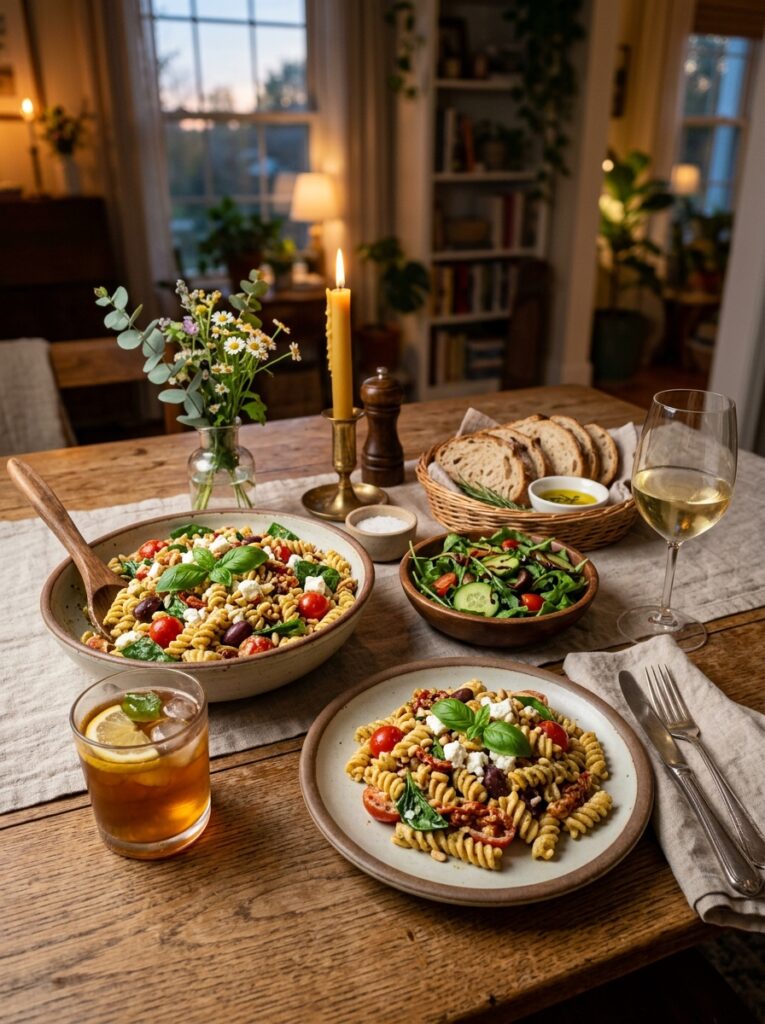 Creamy sun dried tomato pesto pasta salad 15 Creamy pasta salad side dishes 202606051721