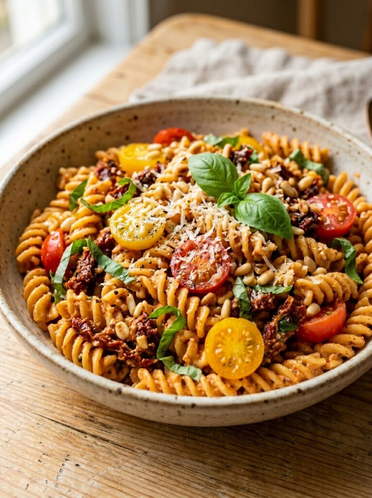 Creamy sun dried tomato pesto pasta salad 12 Creamy sun dried tomato pasta 202606051721