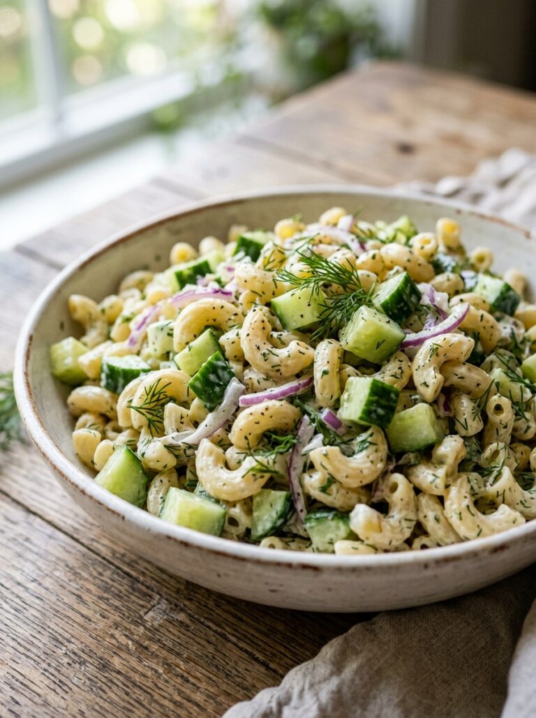 Crunchy cucumber dill macaroni salad 17 Crunchy cucumber dill macaroni s… 202606031825