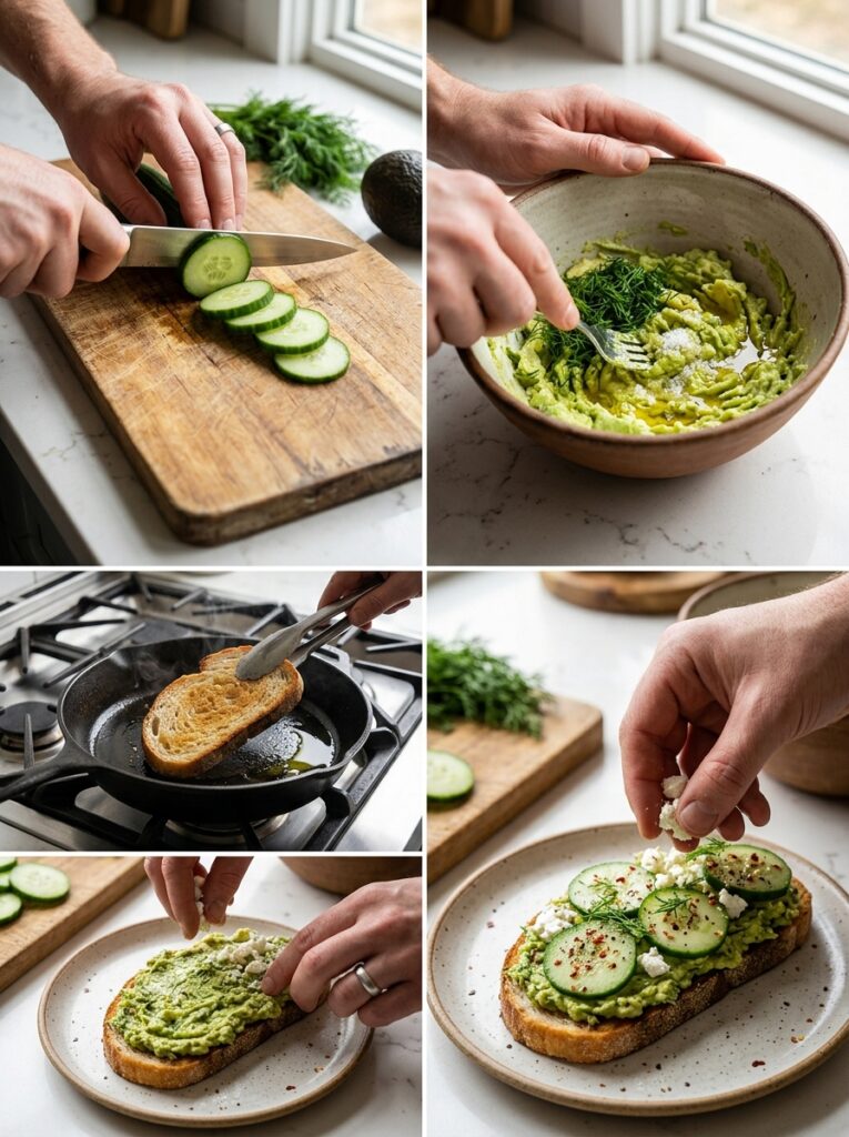 Cucumber dill avocado toast recipe 202605121603
