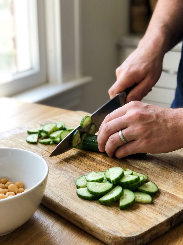 Cucumber feta chickpea salad 202605311551