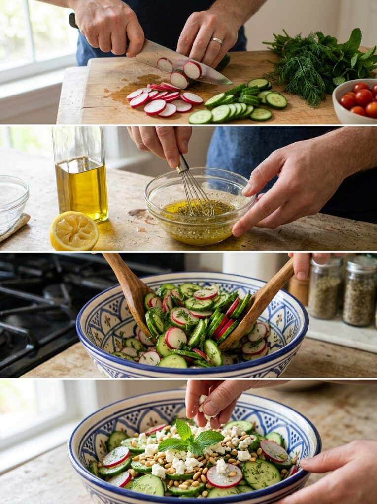 Mediterranean Cucumber Radish Herb Salad Recipe 14 Cucumber radish herb salad recipe 202605101343