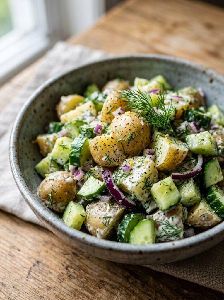 Mediterranean Dill Potato Cucumber Salad Recipe 1 Dill Potato Cucumber Salad Recipe 202605221918