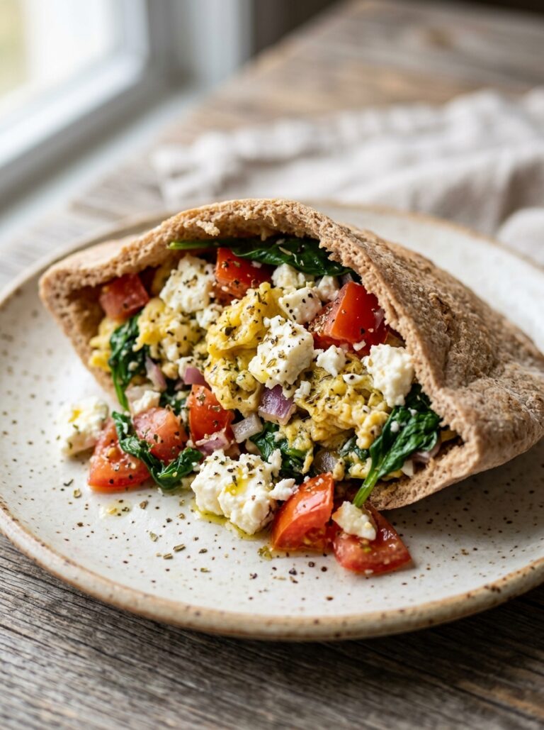 Feta egg breakfast pita recipe 202605161246