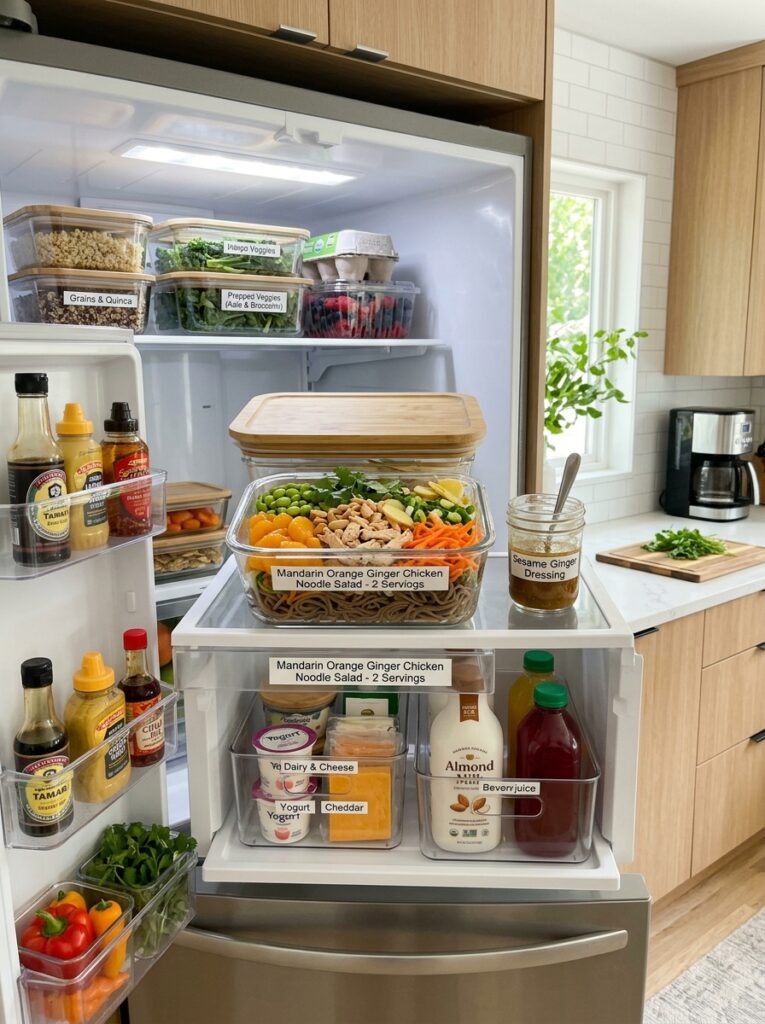 Mandarin Orange Ginger Chicken Noodle Salad 16 Food storage containers chicken … 202606051717