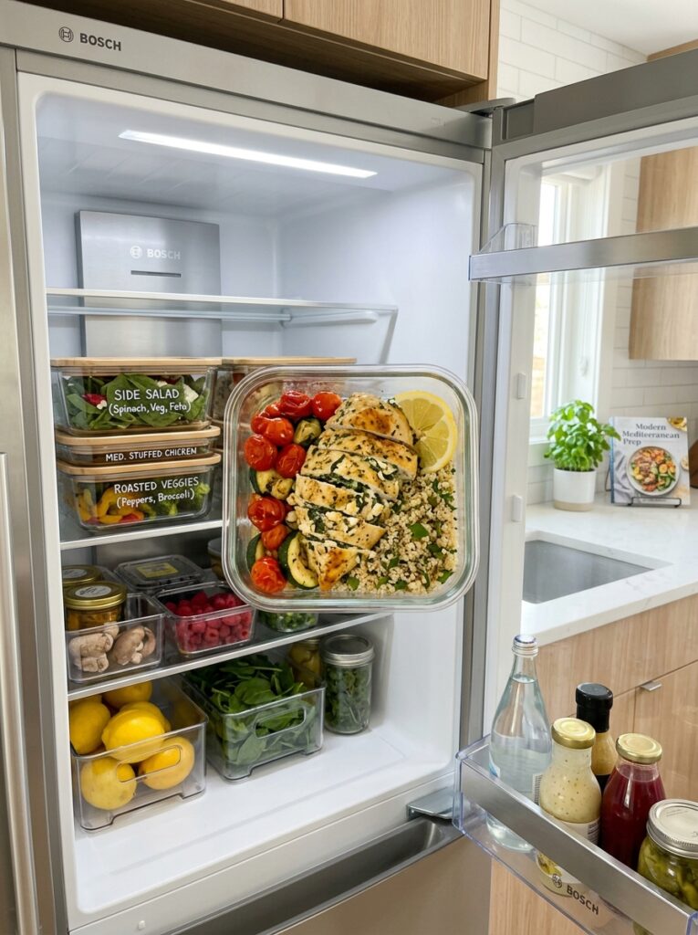 Mediterranean Spinach Artichoke Stuffed Chicken Dinner Recipe 16 Food storage containers fridge o… 202605081257