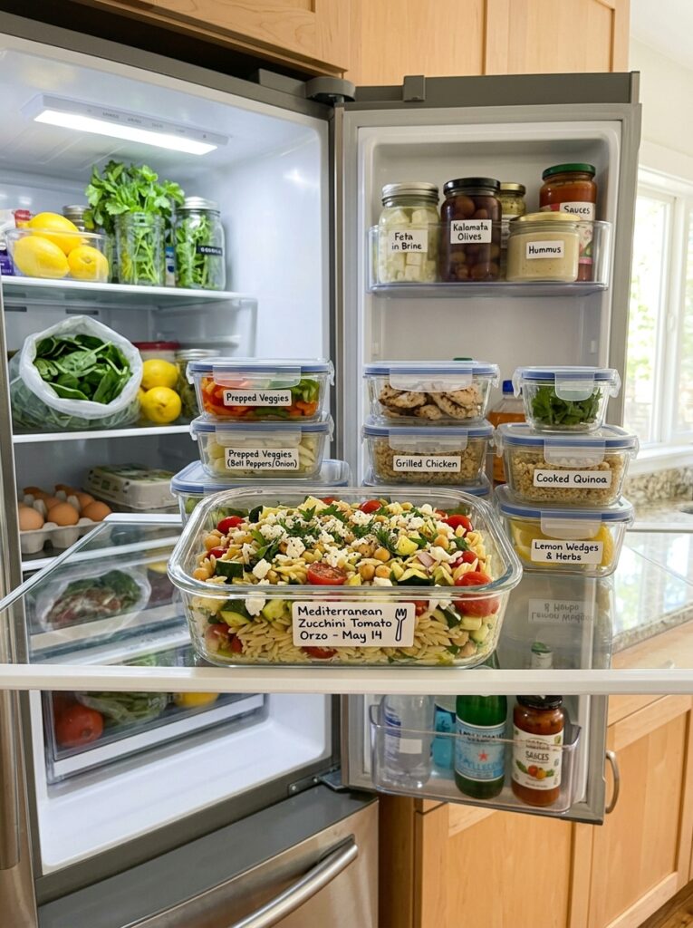 easy mediterranean zucchini tomato orzo recipe 16 Food storage containers fridge o… 202605171645