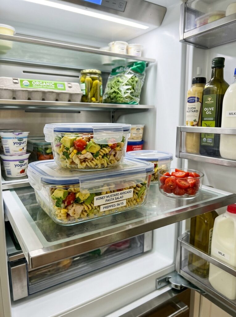 Honey Mustard Avocado Pasta Salad: The Ultimate Creamy Summer Dish 16 Food storage containers fridge o… 202606031813