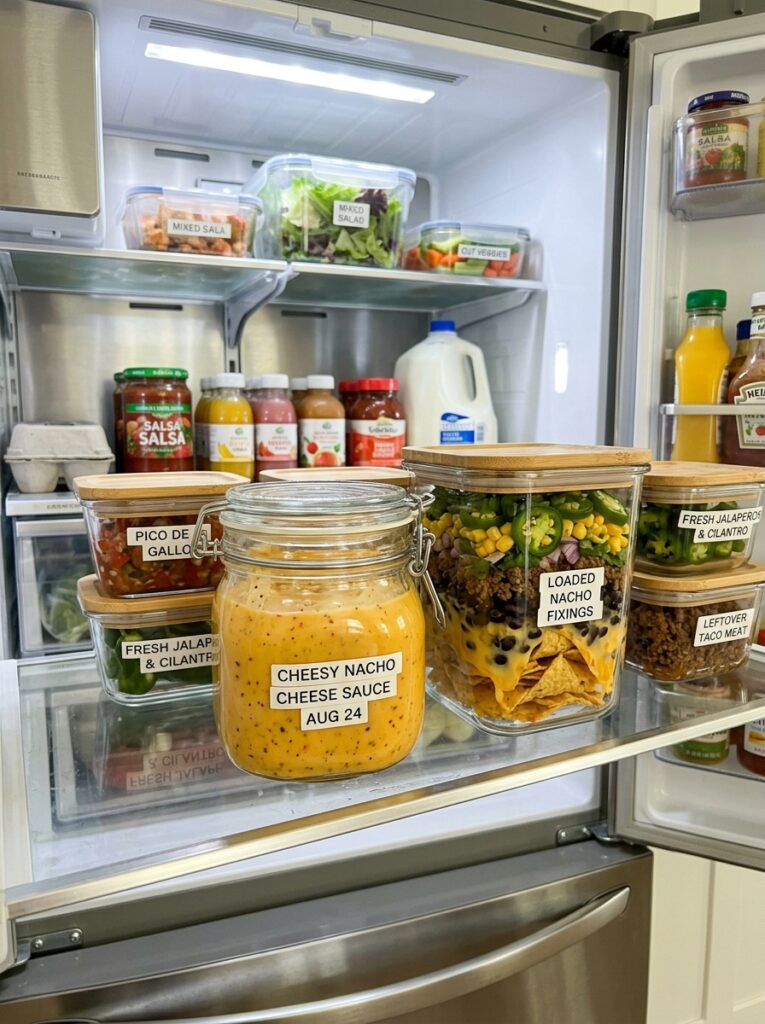 Cheesy Loaded Nachos Cheese Sauce Recipe 16 Food storage containers nachos c… 202606121451