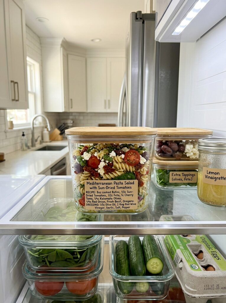 Food storage containers pasta salad 202605251447