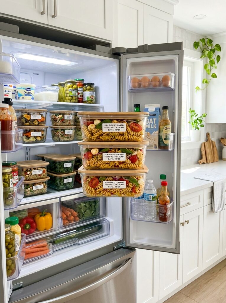 Creamy sun dried tomato pesto pasta salad 16 Food storage containers pasta salad 202606051721