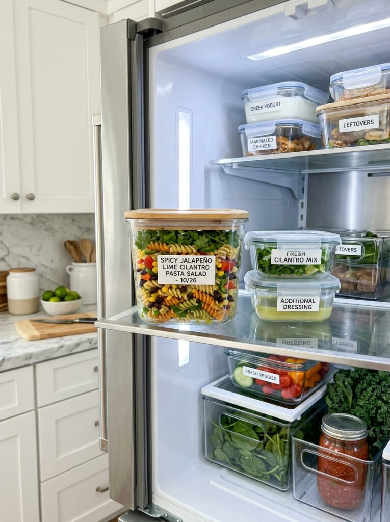 Spicy Jalapeño Lime Cilantro Pasta Salad 16 Food storage containers pasta salad 202606062013
