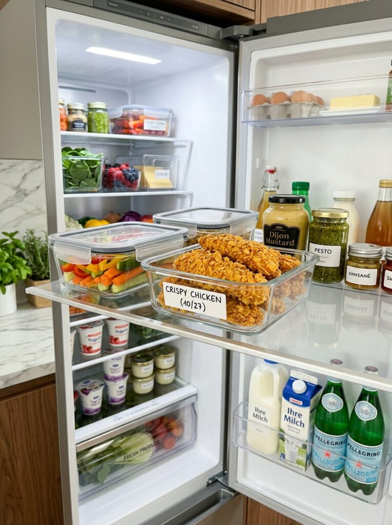 Crispy Air Fryer Chicken Tenders Cornflakes 16 Food storage containers with chi… 202606102015