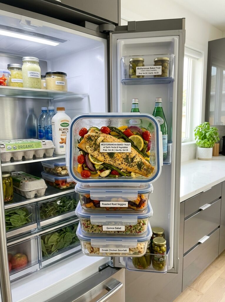 Food storage containers with mediterranean 202605052018