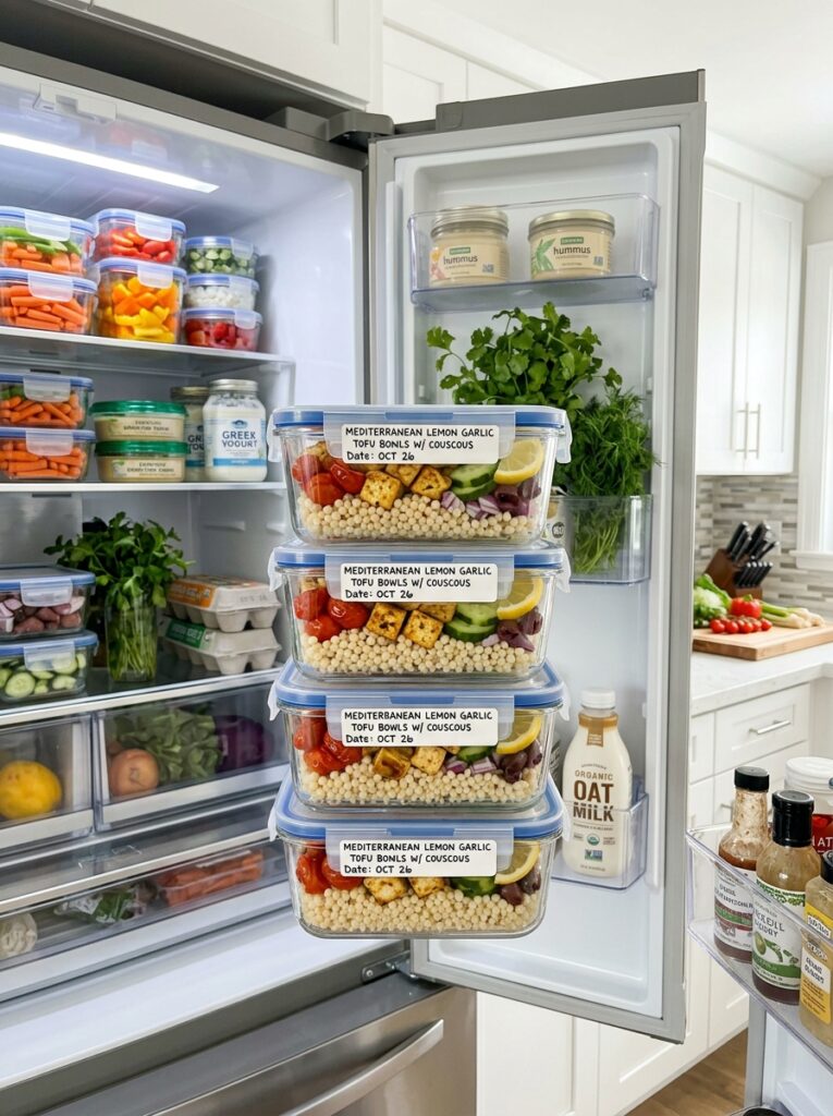Food storage containers with recipe 202605082006