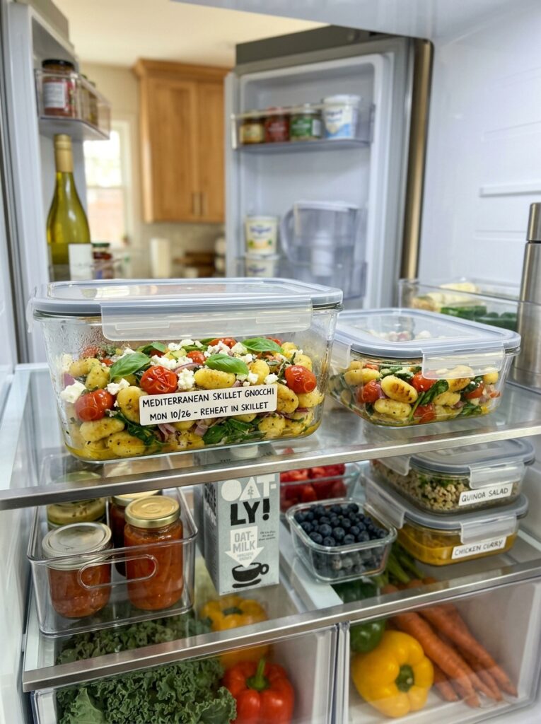 Food storage containers with recipe 202605161425