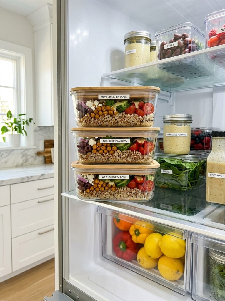 Food storage containers with recipe 202605182317