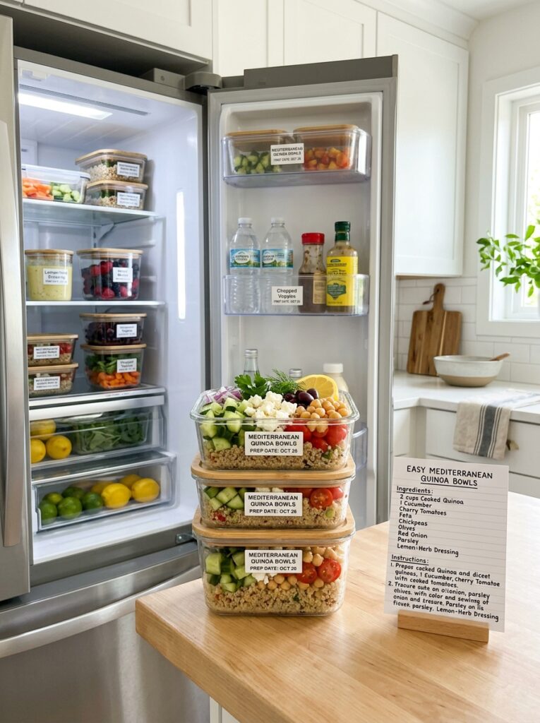 Food storage containers with recipe 202605241527
