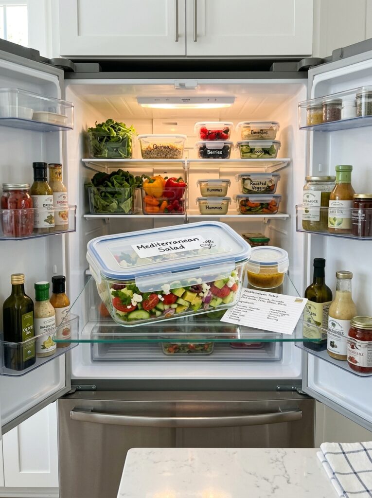 Food storage containers with salad 202605161442