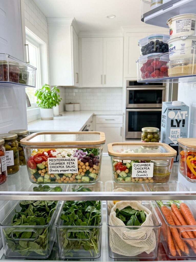 Food storage containers with salad 202605311551