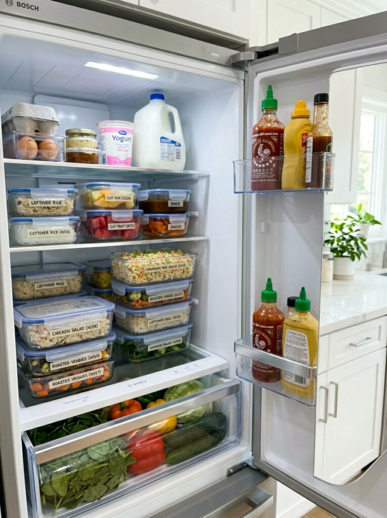 Food storage containers with salad 202606031806