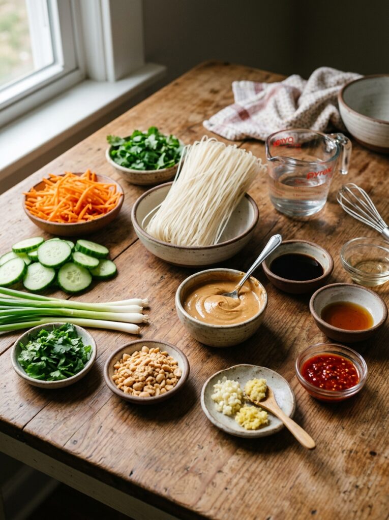 Creamy spicy peanut noodles cold 13 Fresh ingredients for peanut noo… 202606111730