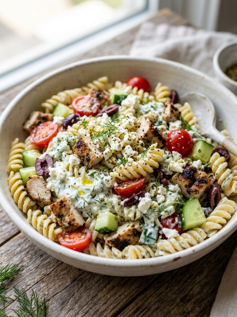 Creamy Tzatziki Dressing Gyro Pasta Salad: A Delicious and Healthy Recipe 12 Gyro pasta salad recipe 202606062016