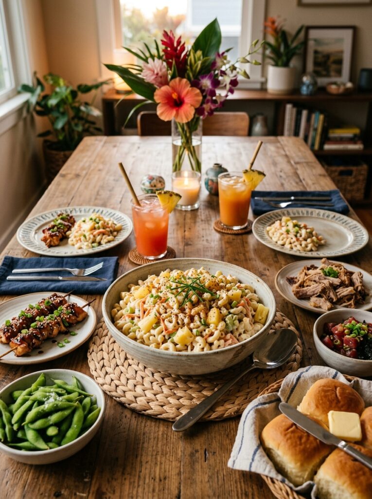 Hawaiian macaroni salad setup 202606031806