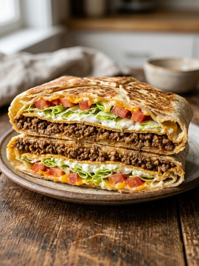Homemade crunchwrap supreme taco bell 12 Homemade crunchwrap supreme taco… 202606121434