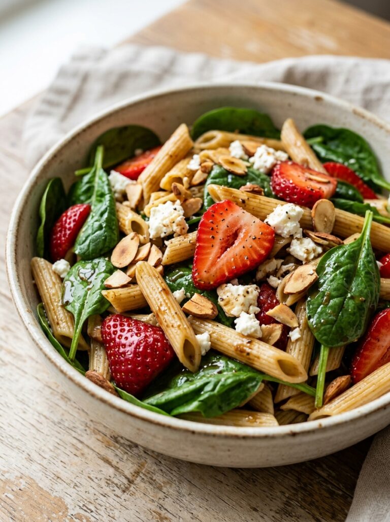 Honey Balsamic Strawberry Spinach Pasta Salad 17 Honey balsamic strawberry pasta … 202606051728
