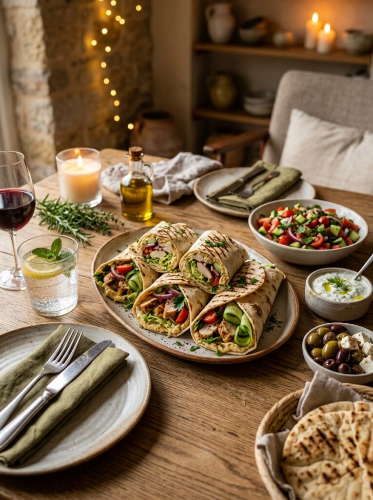 Mediterranean Hummus Chicken Wraps with Crunchy Cucumbers Recipe 15 Hummus chicken wraps recipe 202605110042