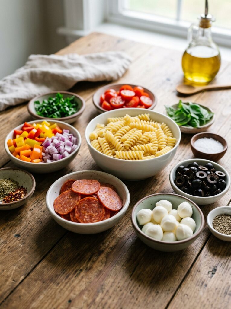 Classic Italian Pasta Salad Pepperoni 13 Ingredients for Italian Pasta Salad 202606091718