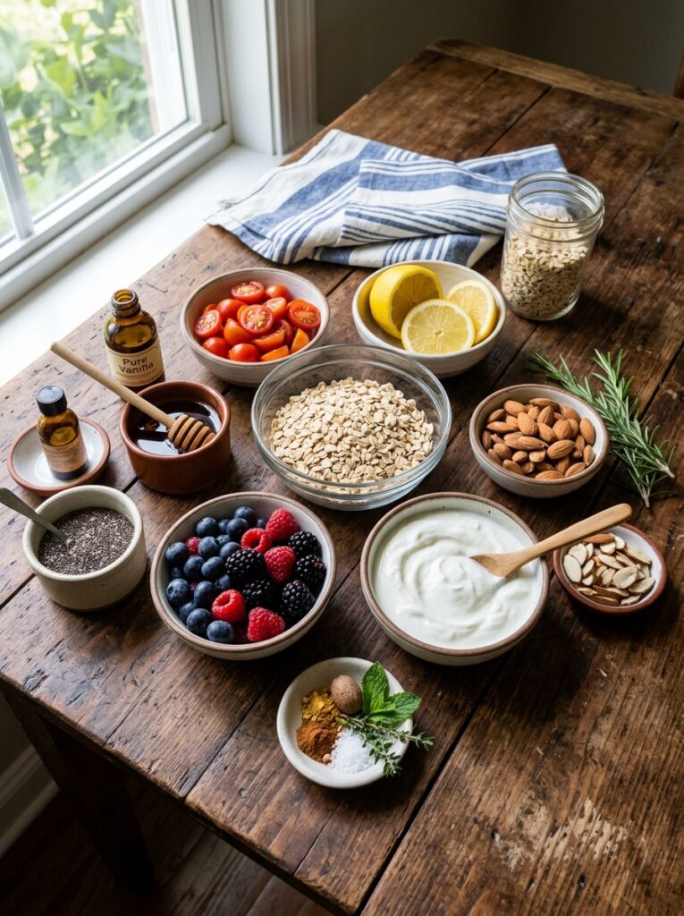 Mediterranean Lemon Berry Overnight Oats Recipe 13 Ingredients for Mediterranean oats 202605171651