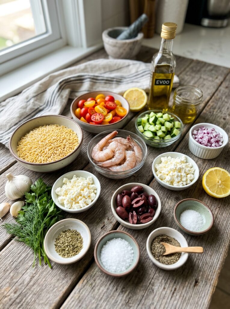 Ingredients for Mediterranean salad 202605171631