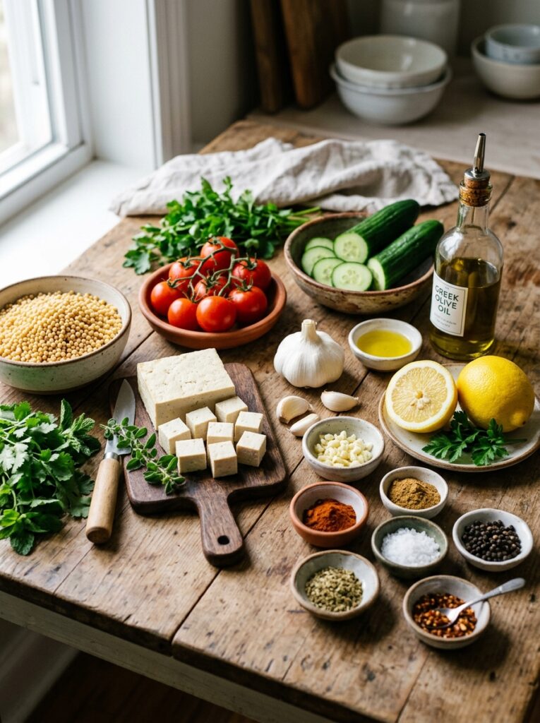 Ingredients for Tofu Bowls 202605082005