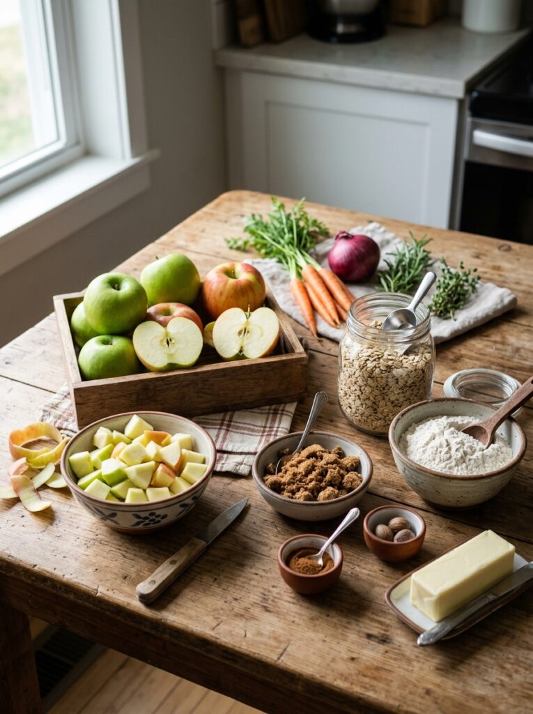 Homemade Apple Crisp with Oats: The Ultimate Recipe 13 Ingredients for apple crisp arra… 202606071821